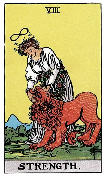 Strength · tarot card illustration