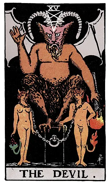 El Diablo · tarot card illustration